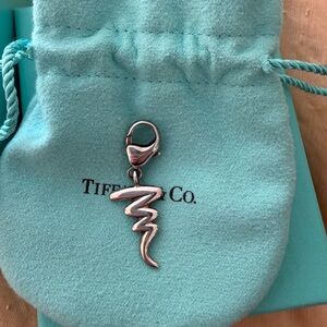 Tiffany & Co. Paloma Picasso Sterling silver Zig Zag charm with clasp
